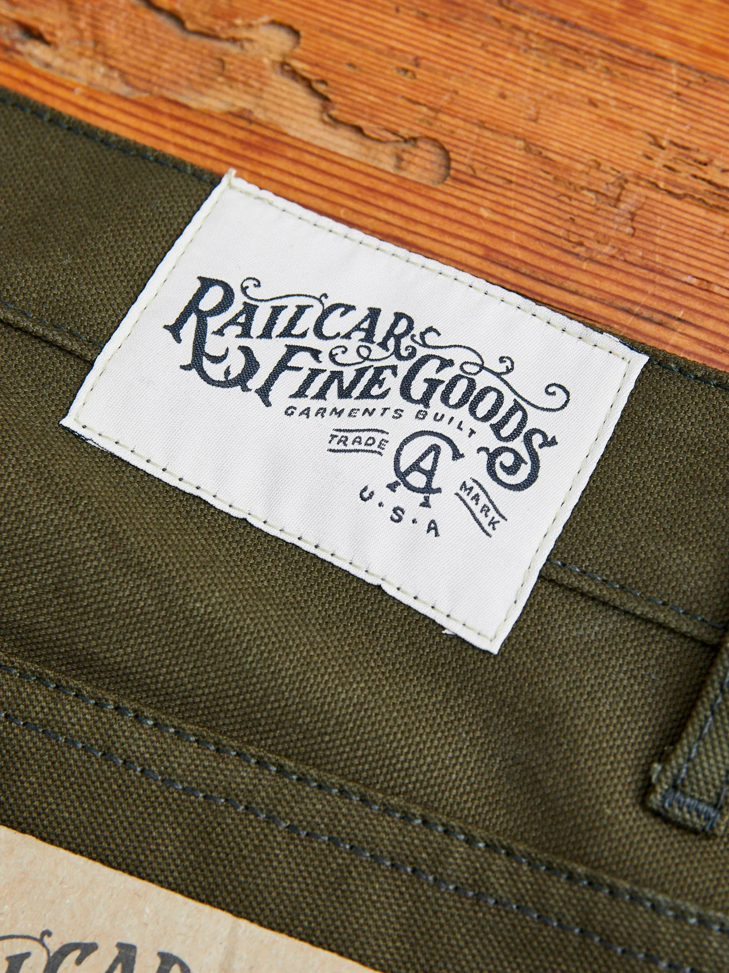 12oz Canvas Flight Trouser in Seaweed Green