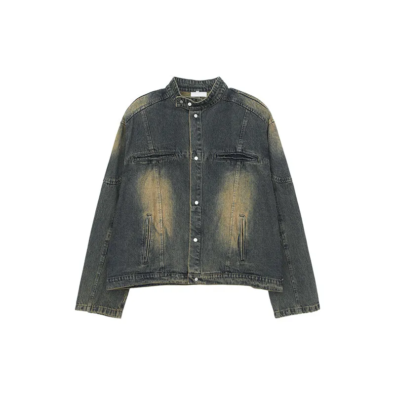 【24s Oct.】Personality Simple Denim Jacket   Jeans