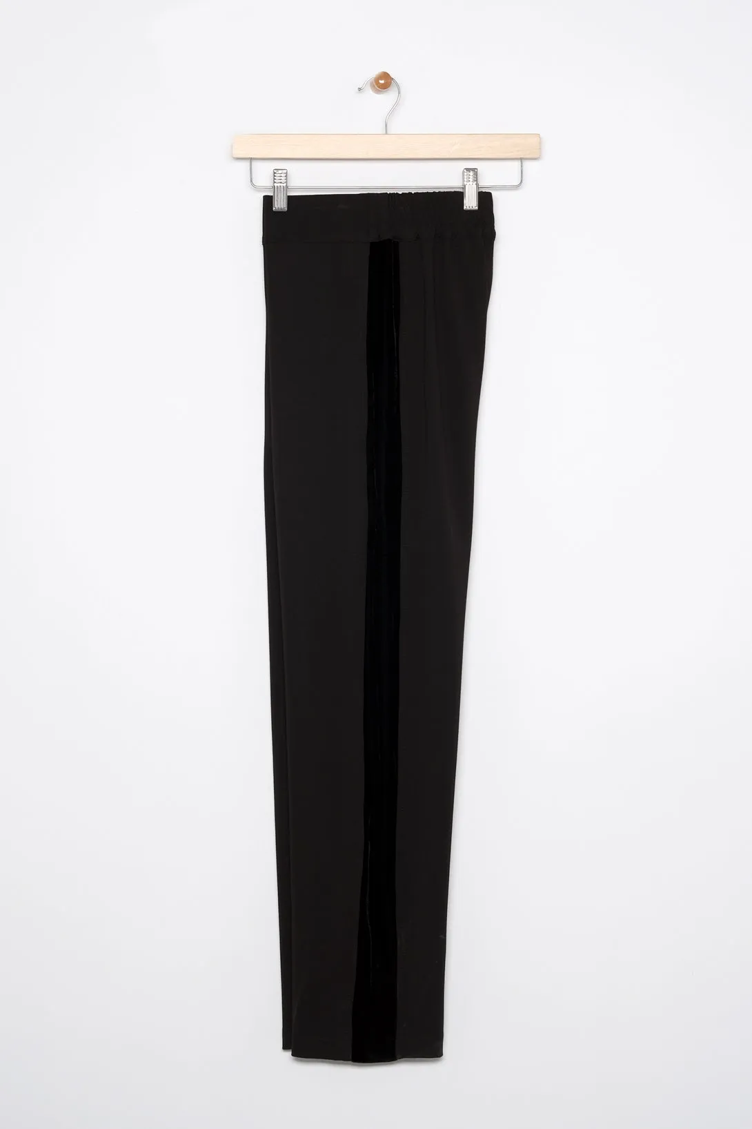 38" Ponte/Velvet Tux Stripe Pant