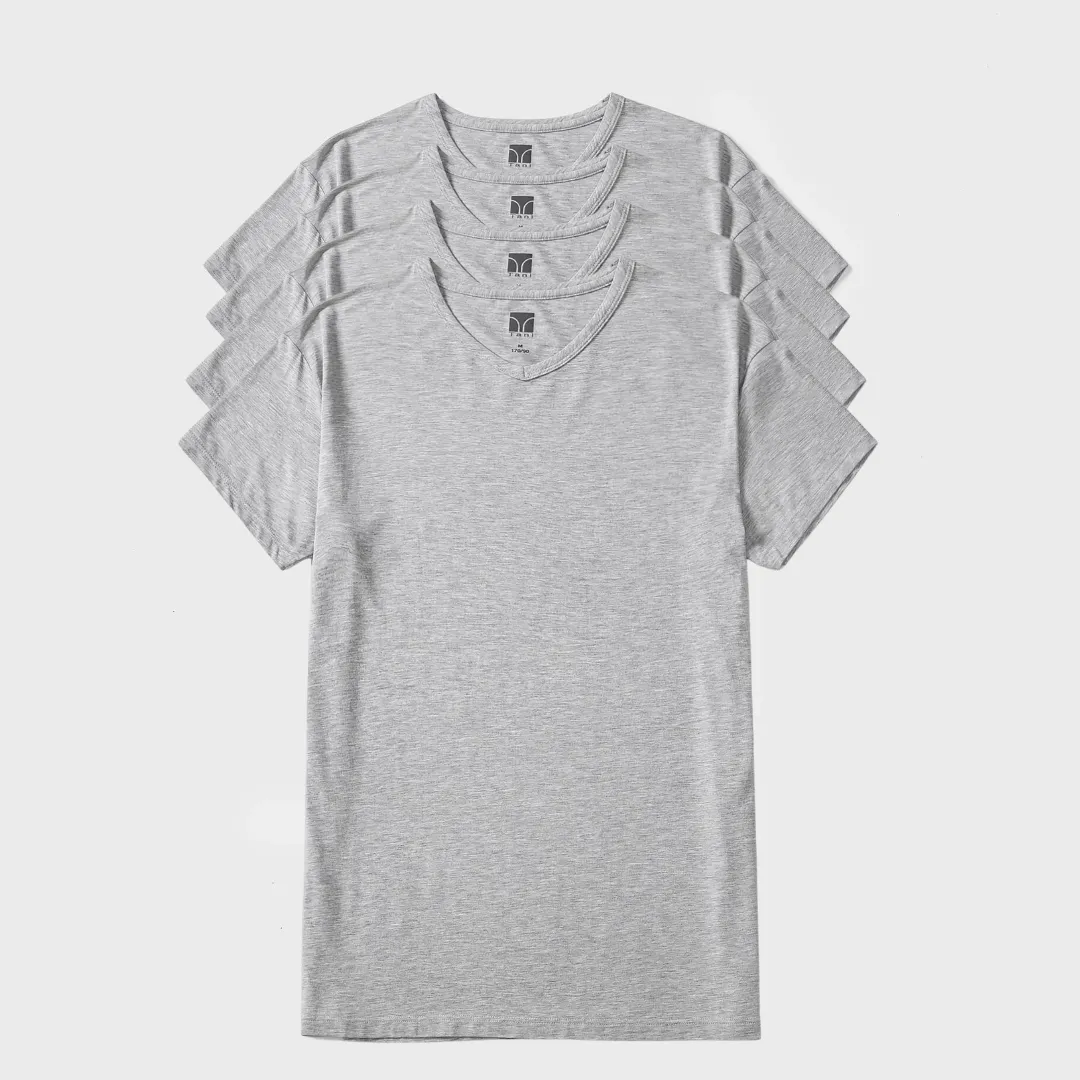 4 Pack Silktouch TENCEL™ Modal Air V Neck Tee