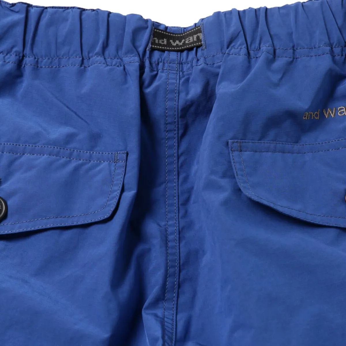 And Wander Men's Oversized Cargo Pants Blue