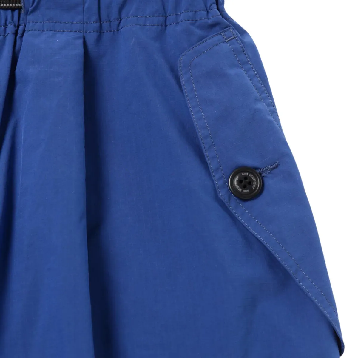 And Wander Men's Oversized Cargo Pants Blue