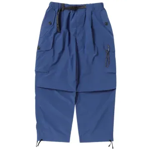 And Wander Men's Oversized Cargo Pants Blue