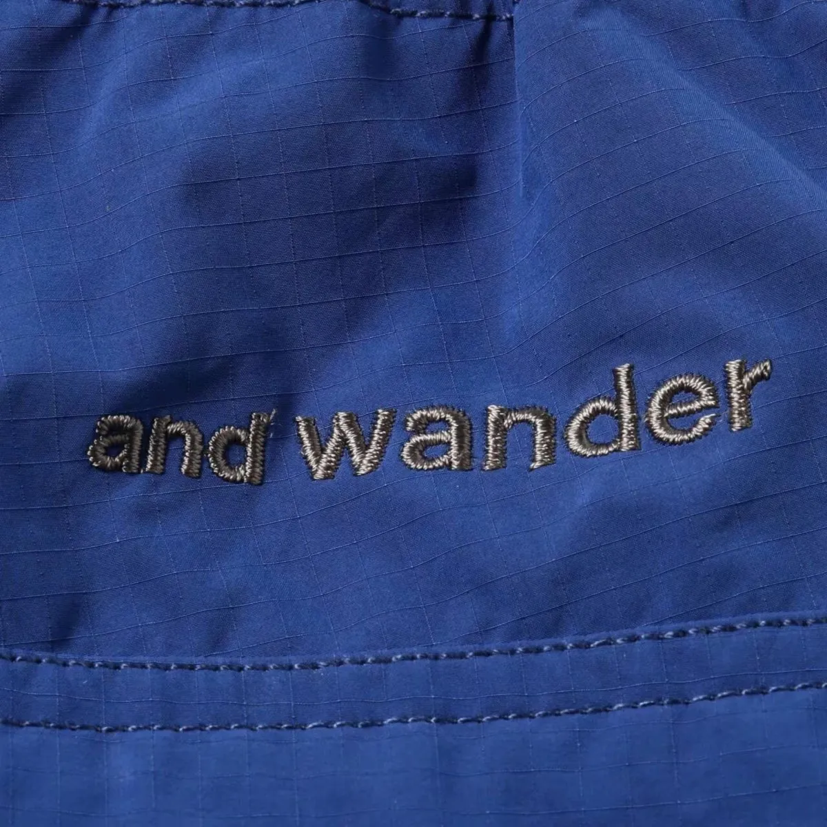 And Wander Men's Oversized Cargo Pants Blue