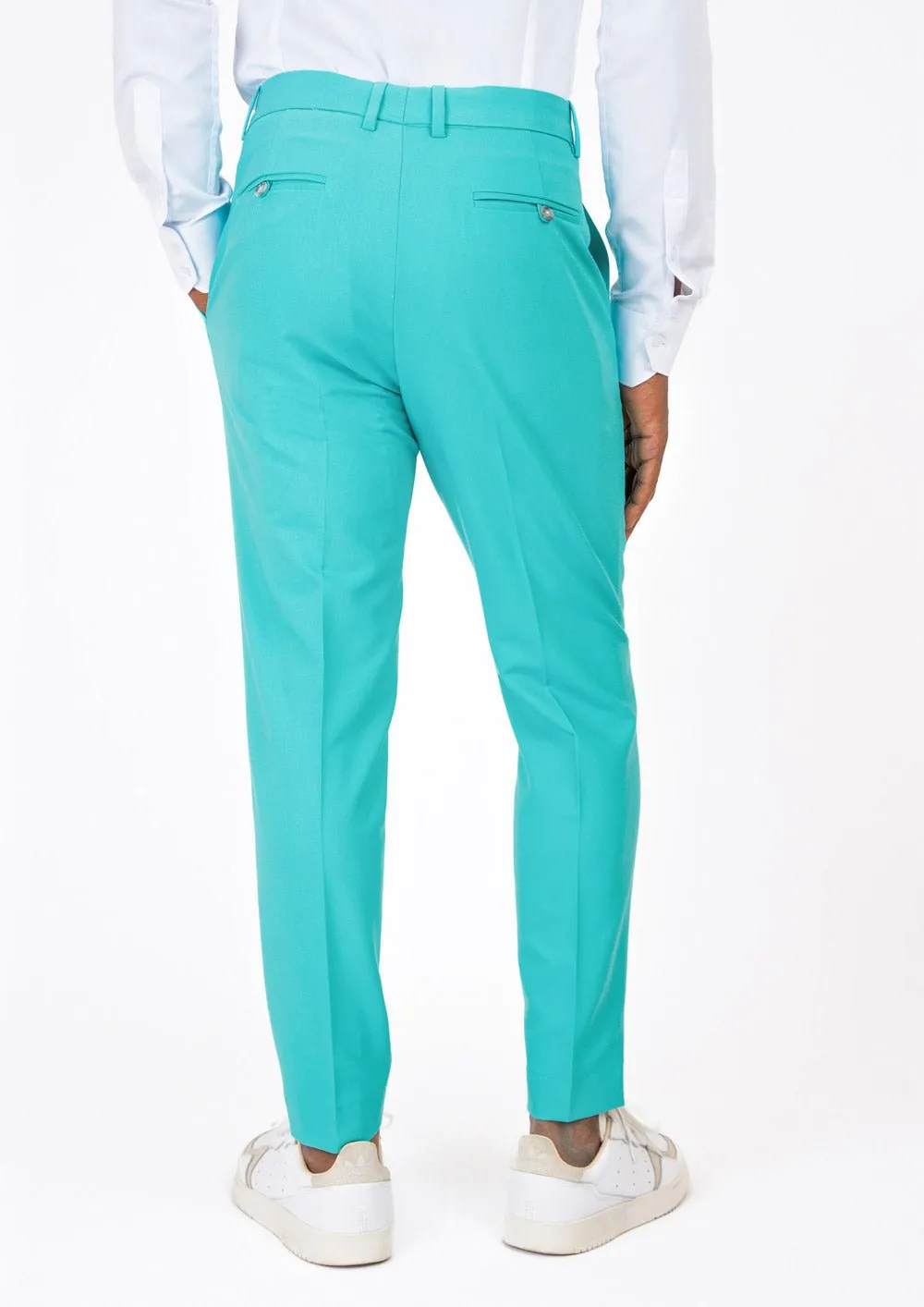 Aqua Blue Stretch Pants