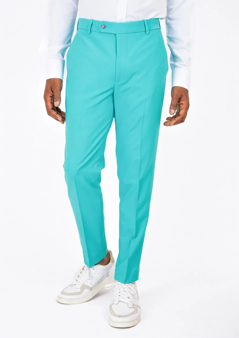 Aqua Blue Stretch Pants