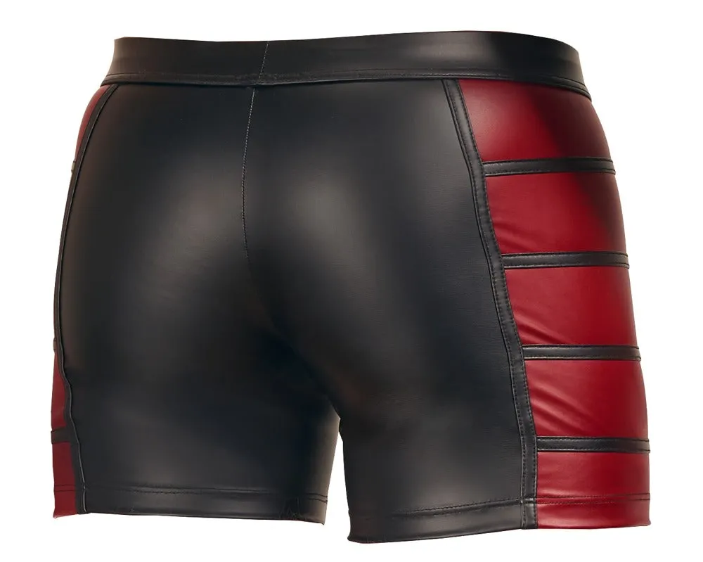 Black and Red Wet look Boxer by NEK