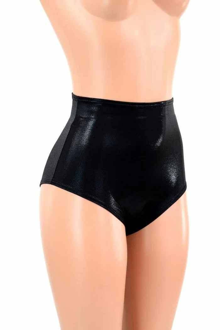 Black Mystique High Waist Siren Shorts