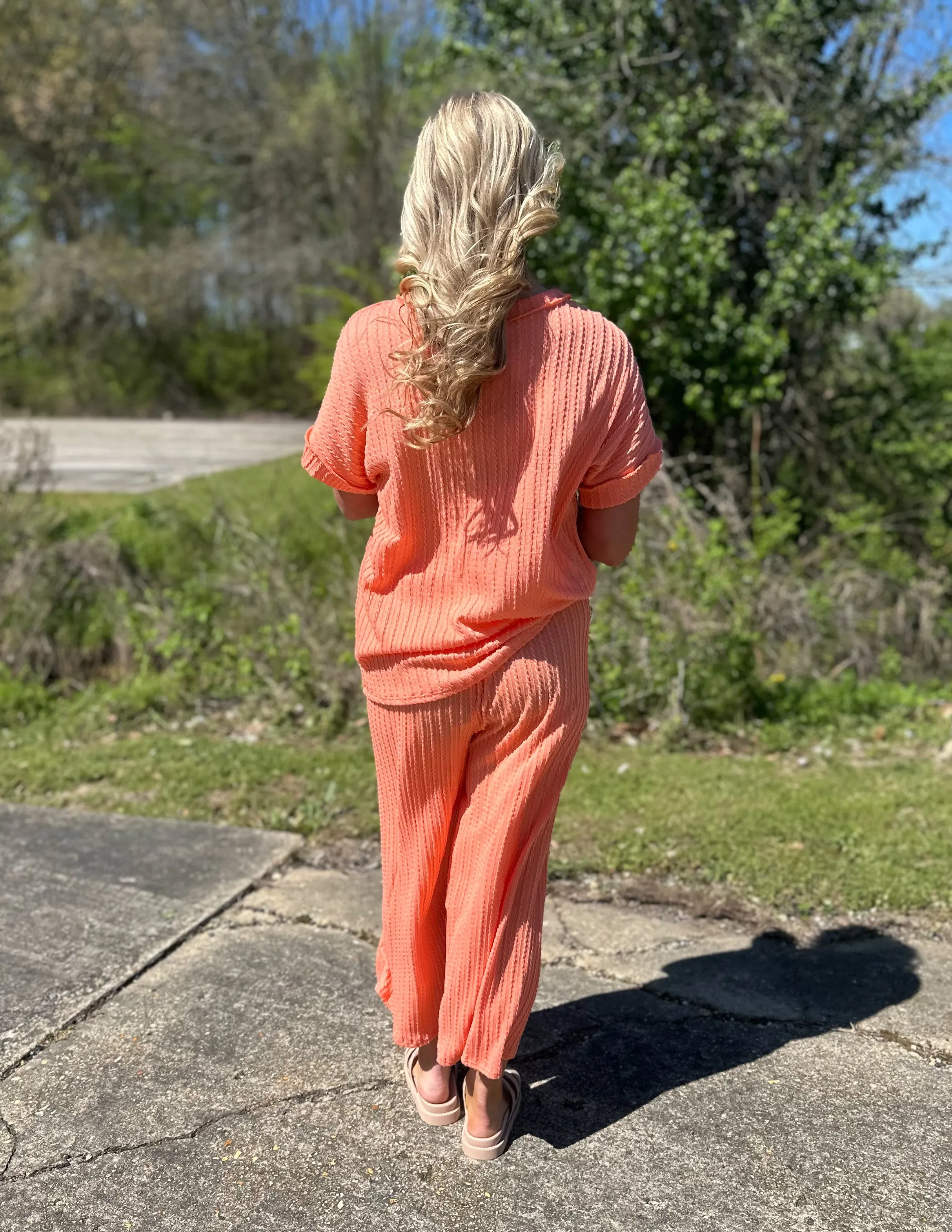 Boho Breeze Pant Set Orange