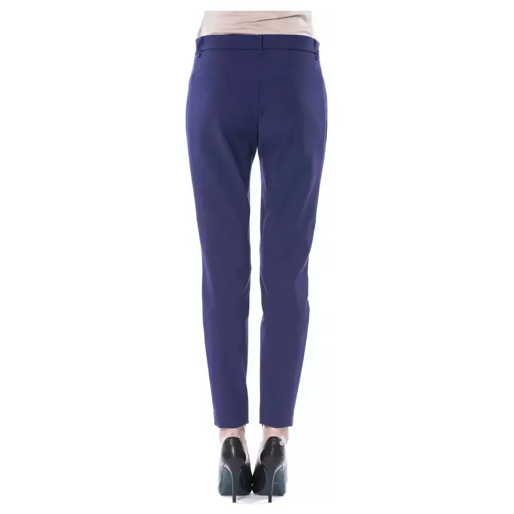 BYBLOS Blue Polyester Women Pants