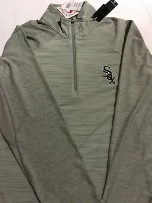 Chicago White Sox Antigua Grey Quarter Zip Adult