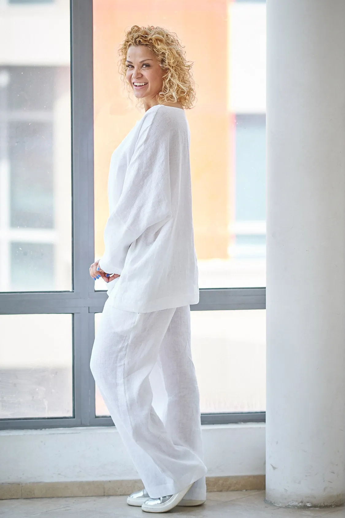 Drawstring Linen Pants