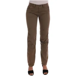 Ermanno Scervino Chic Brown Casual Cotton Pants