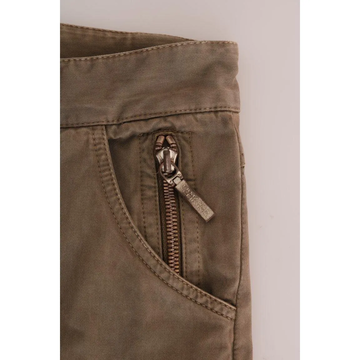 Ermanno Scervino Chic Brown Casual Cotton Pants