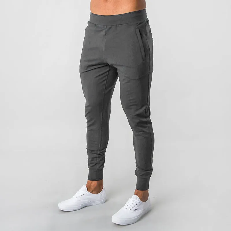 European And American Muscle Trousers Stretch Running Pants