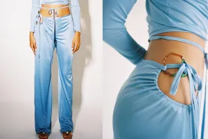 Glass Buckle Pants