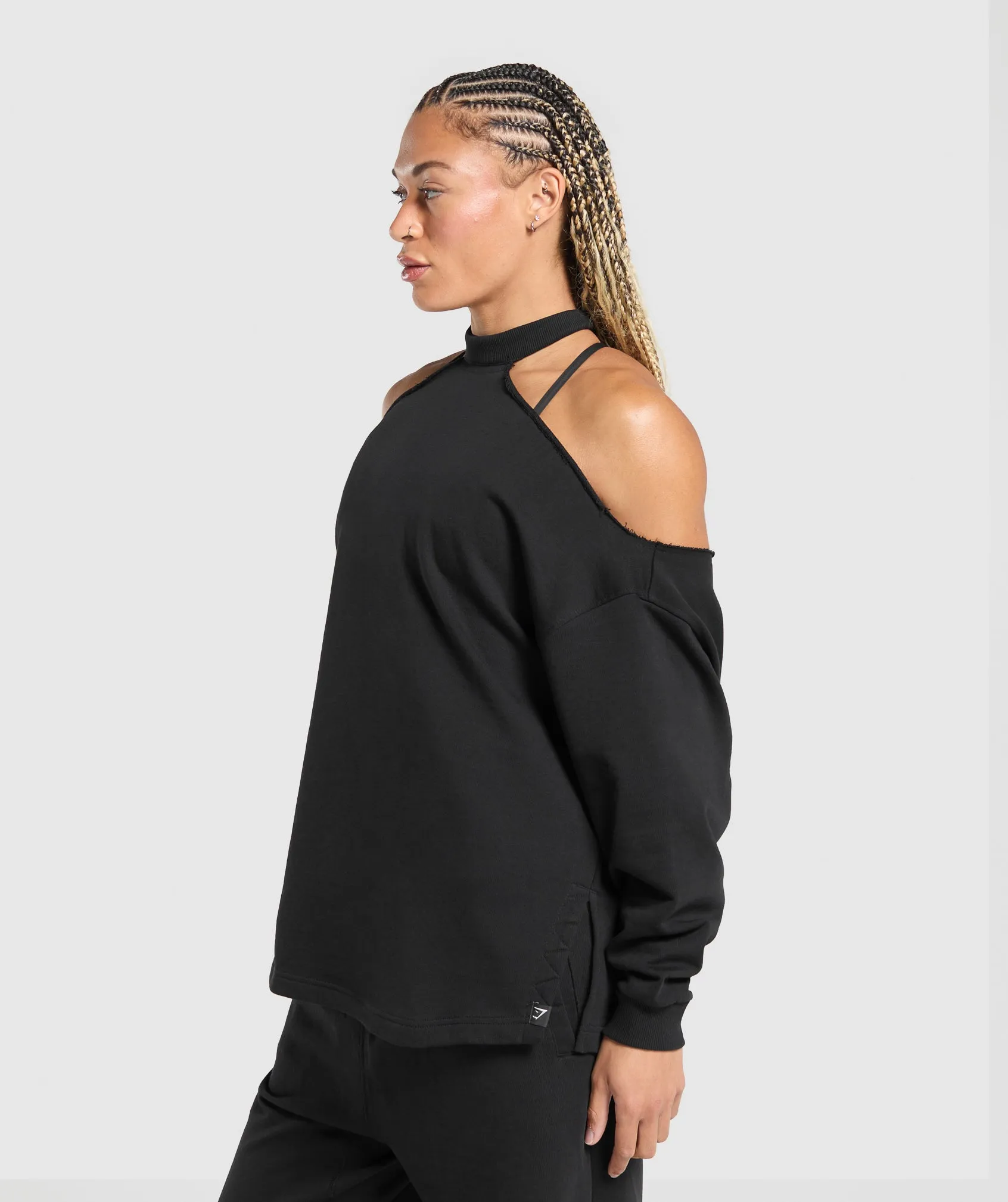 Gymshark Superset Longline Sweatshirt - Black