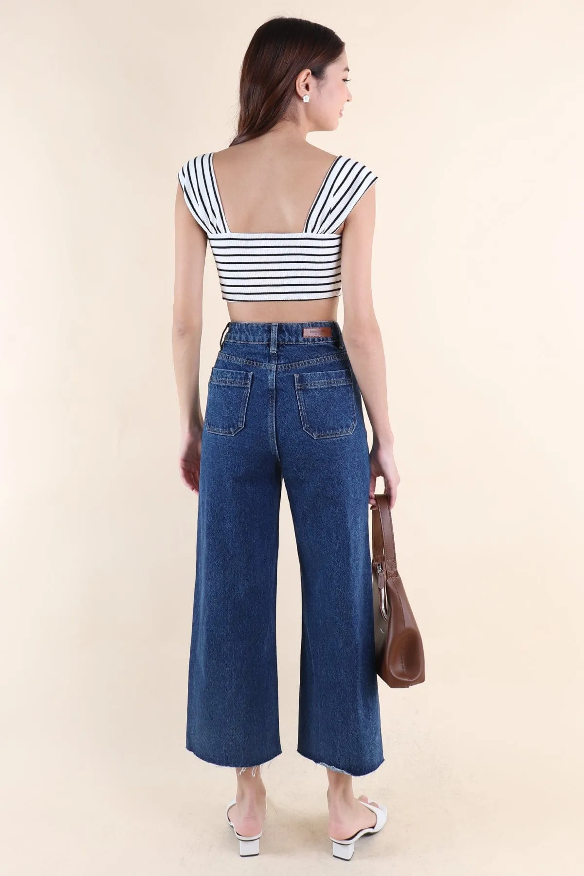 HARRIET WIDE LEG JEANS IN DARK