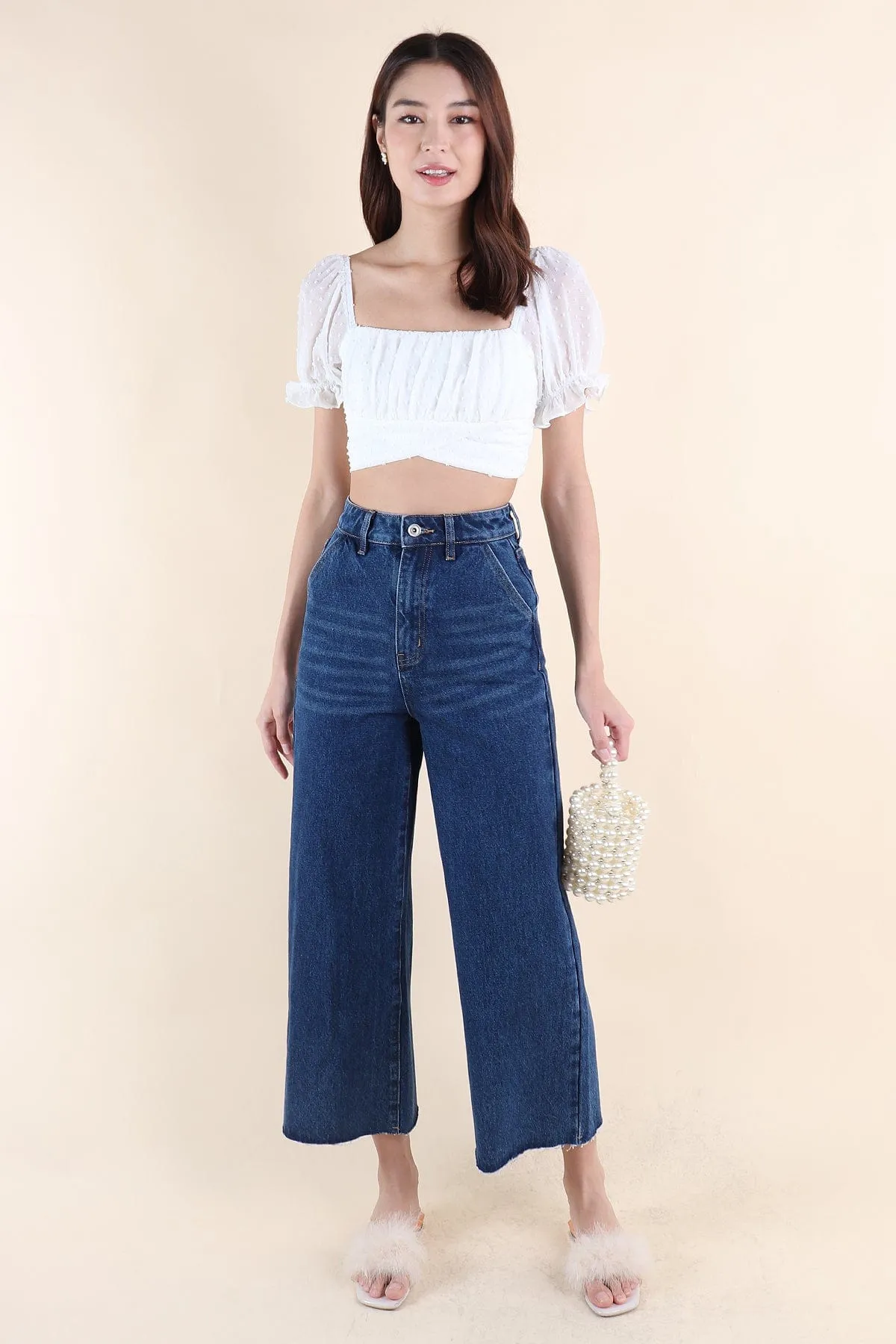 HARRIET WIDE LEG JEANS IN DARK