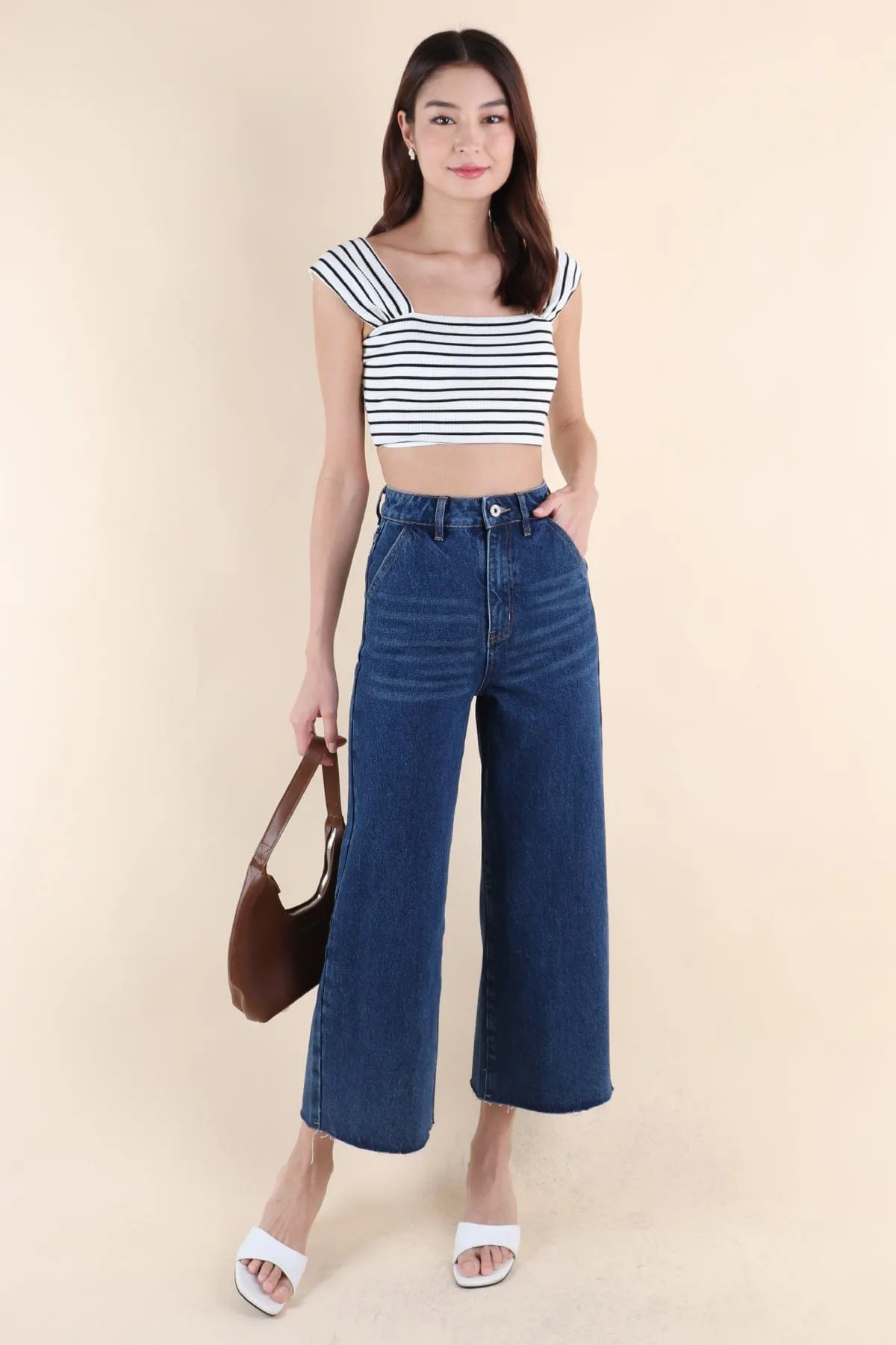 HARRIET WIDE LEG JEANS IN DARK