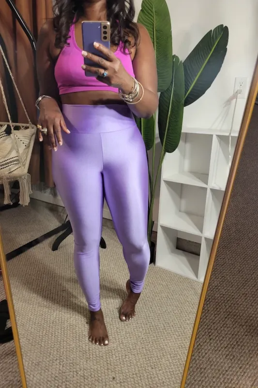 High Waist Shiny Leggings