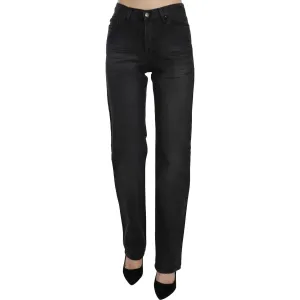 Just Cavalli Elevate Your Style: Chic Black High Waist Denim