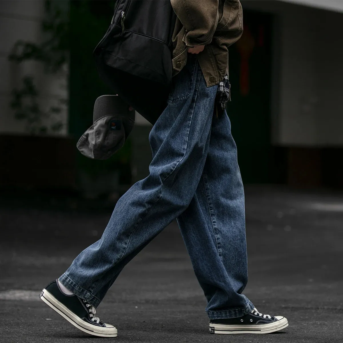 Korean Harem Jeans For Men - Streetwear Denim Baggy Pants