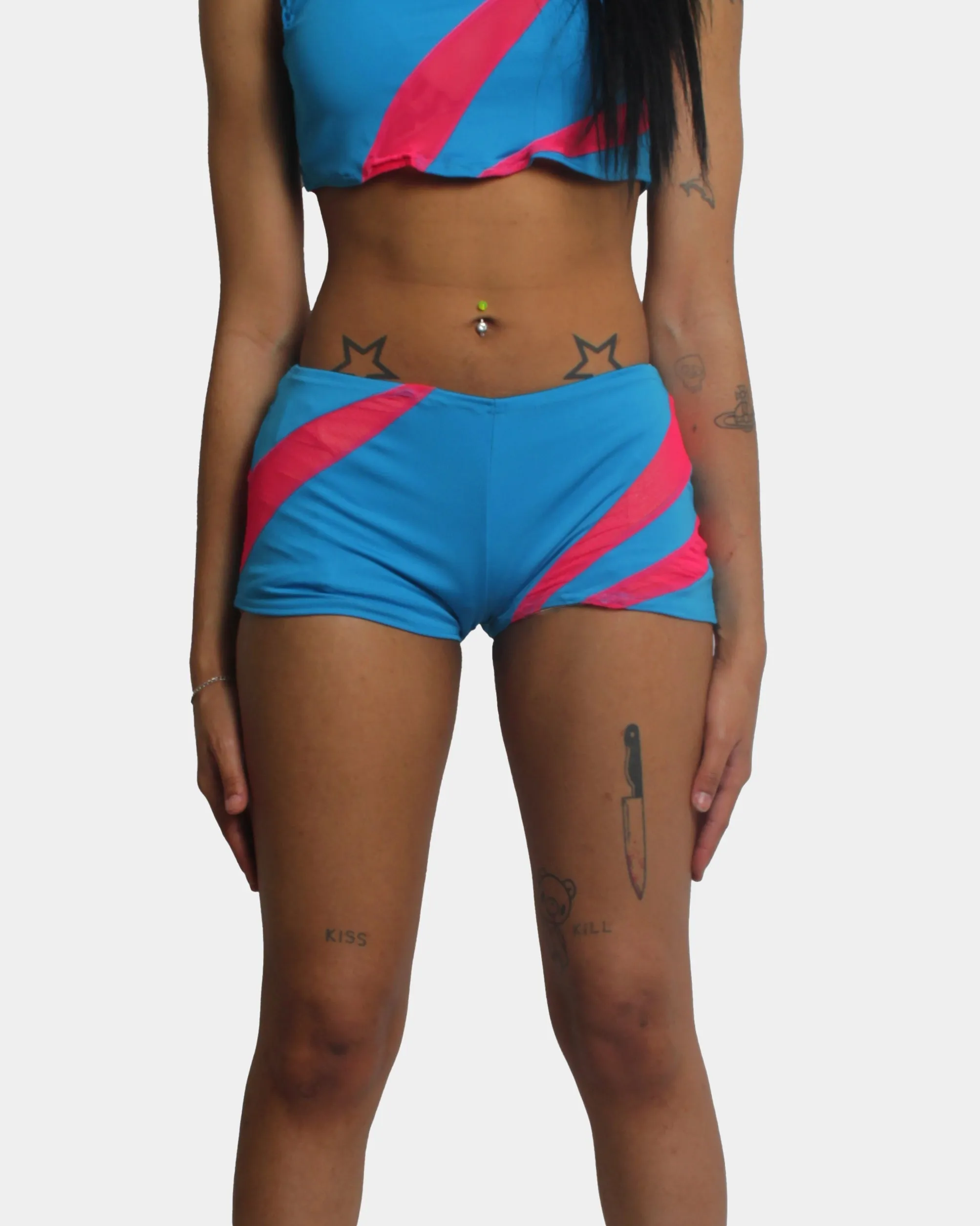 LASER HOT PANTS BLUE / PINK