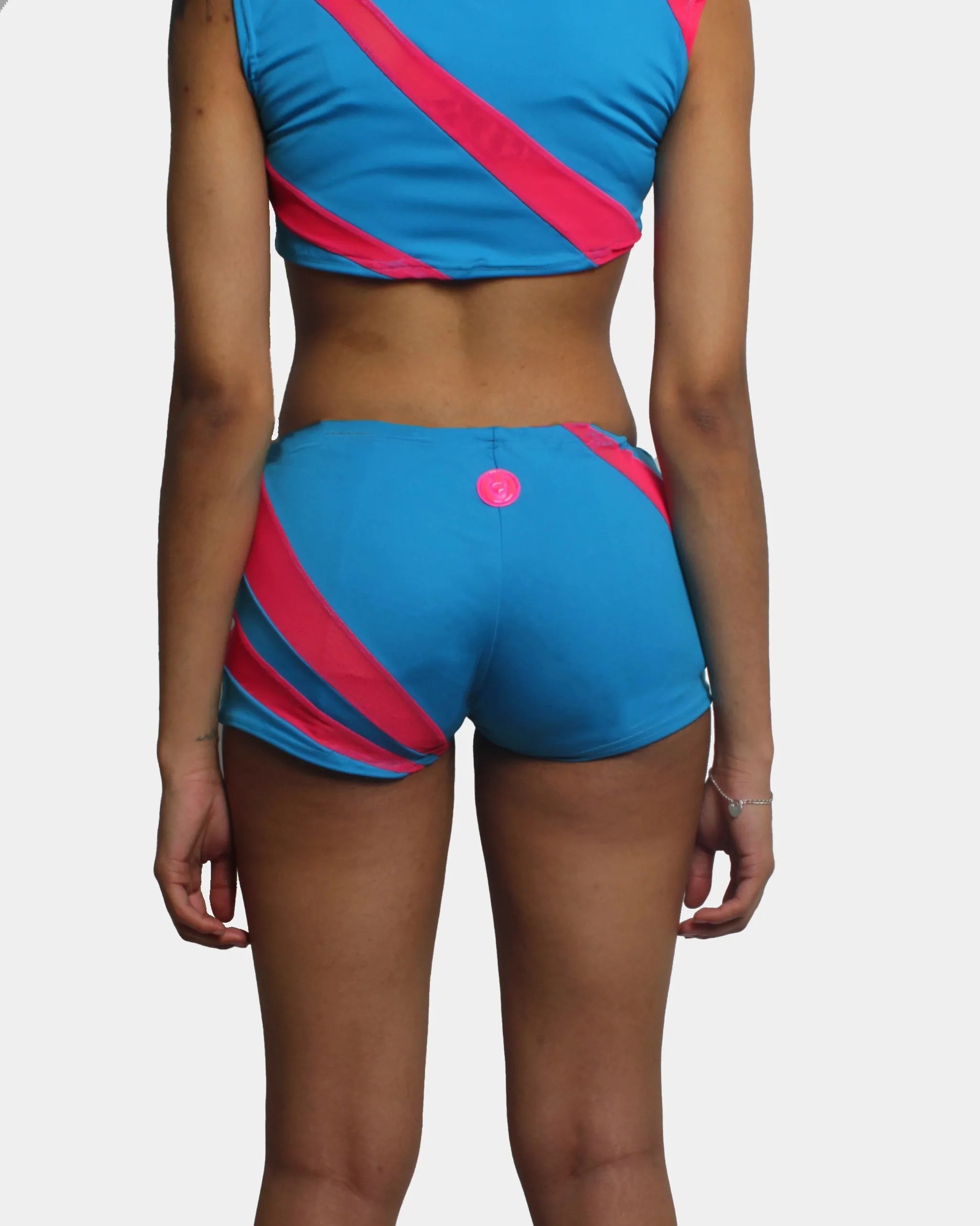 LASER HOT PANTS BLUE / PINK