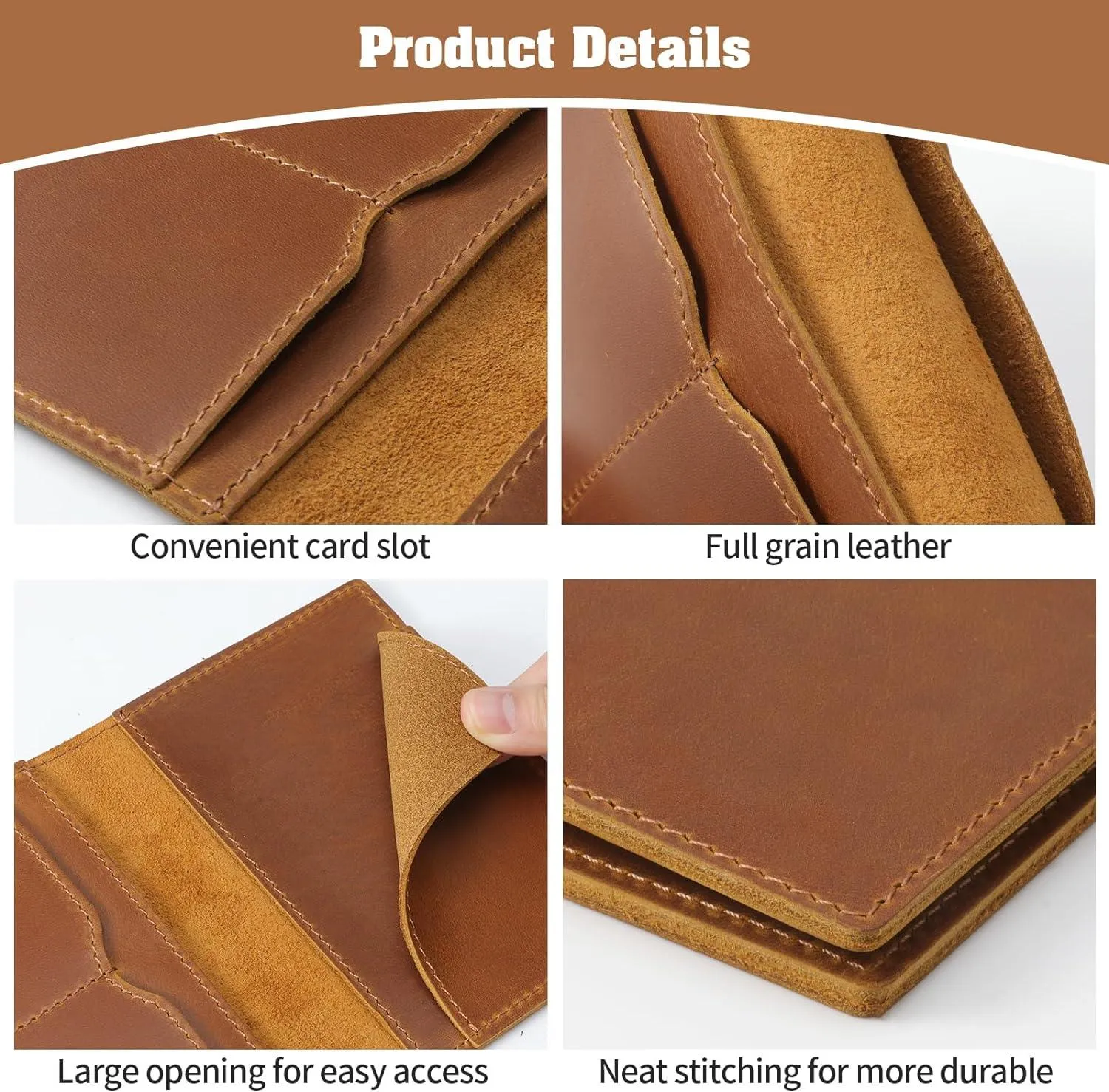 Leather Passport Holder, Passport Travel Wallet