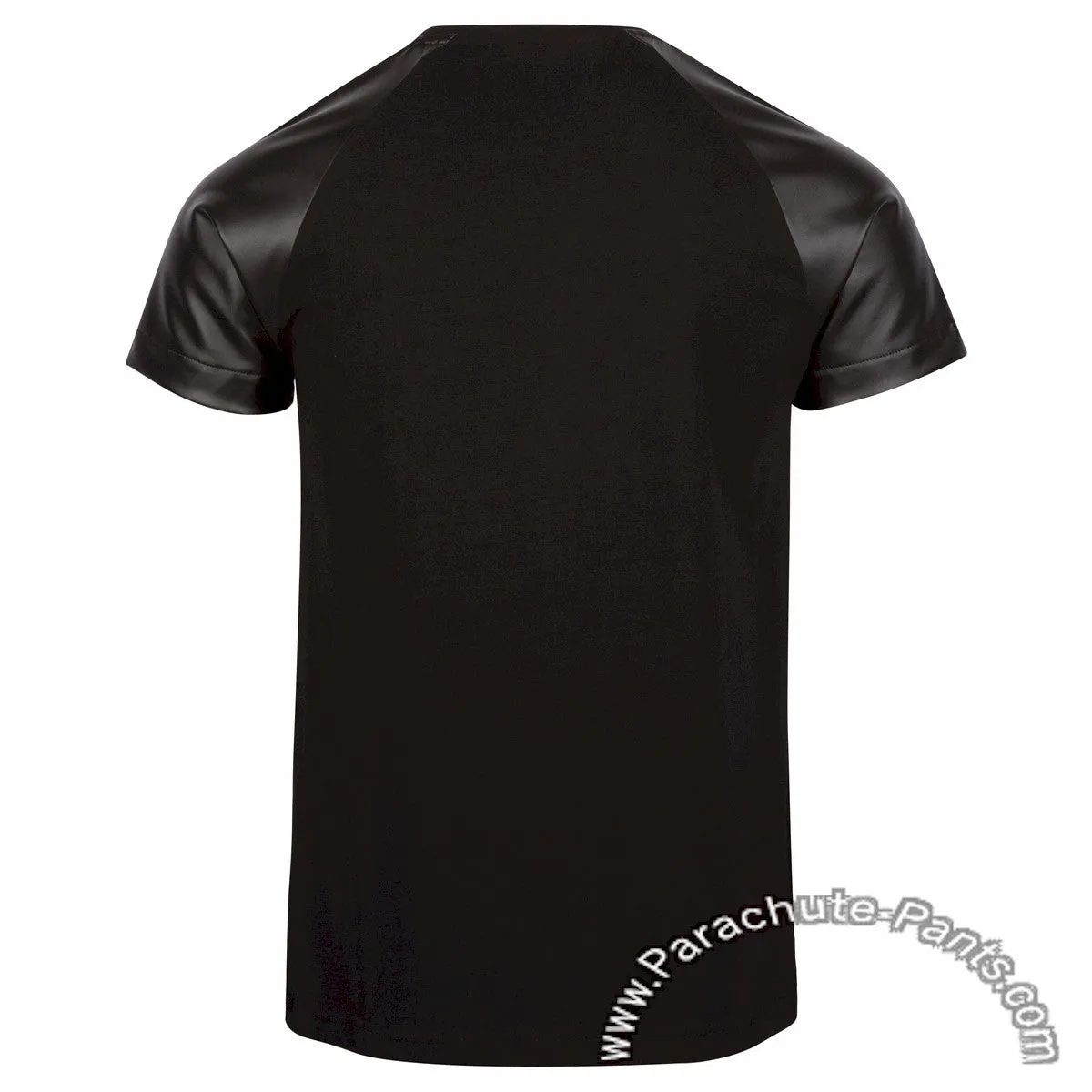 Level 9 Black Faux Leather T-Shirt