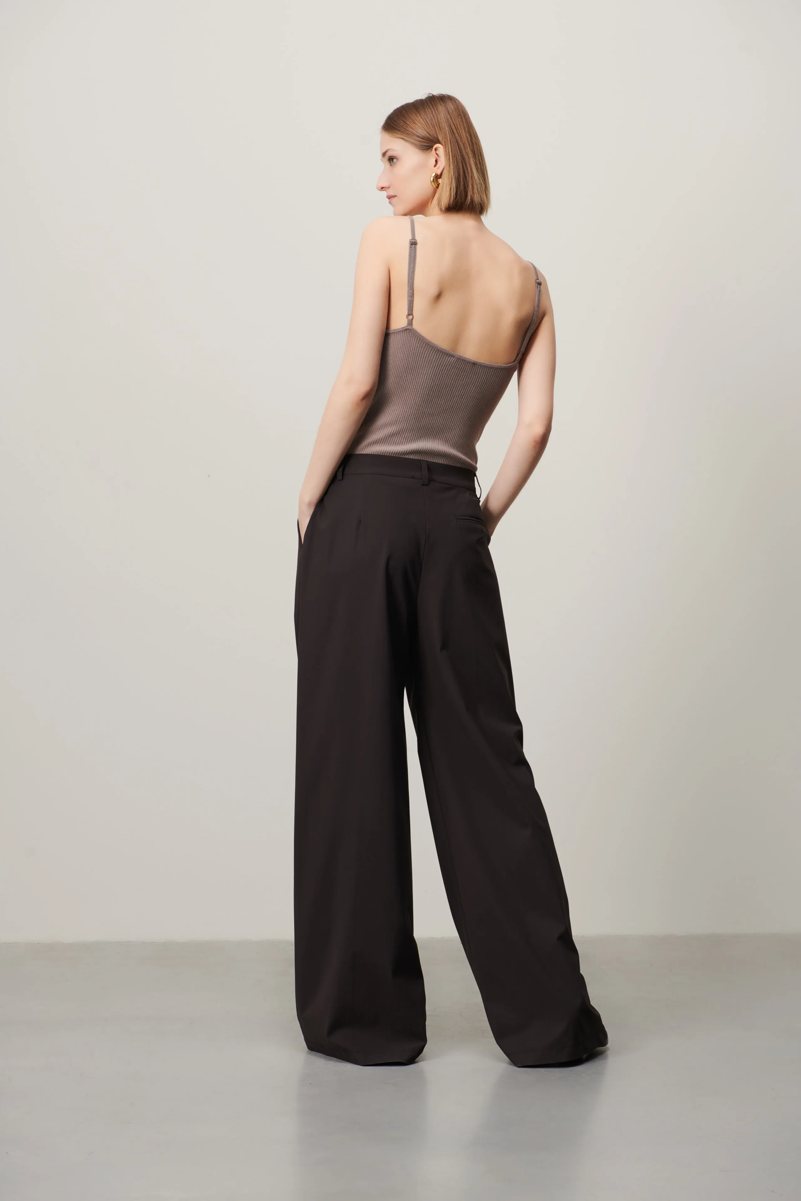 Marga Pants Technical Jersey | Dark Brown