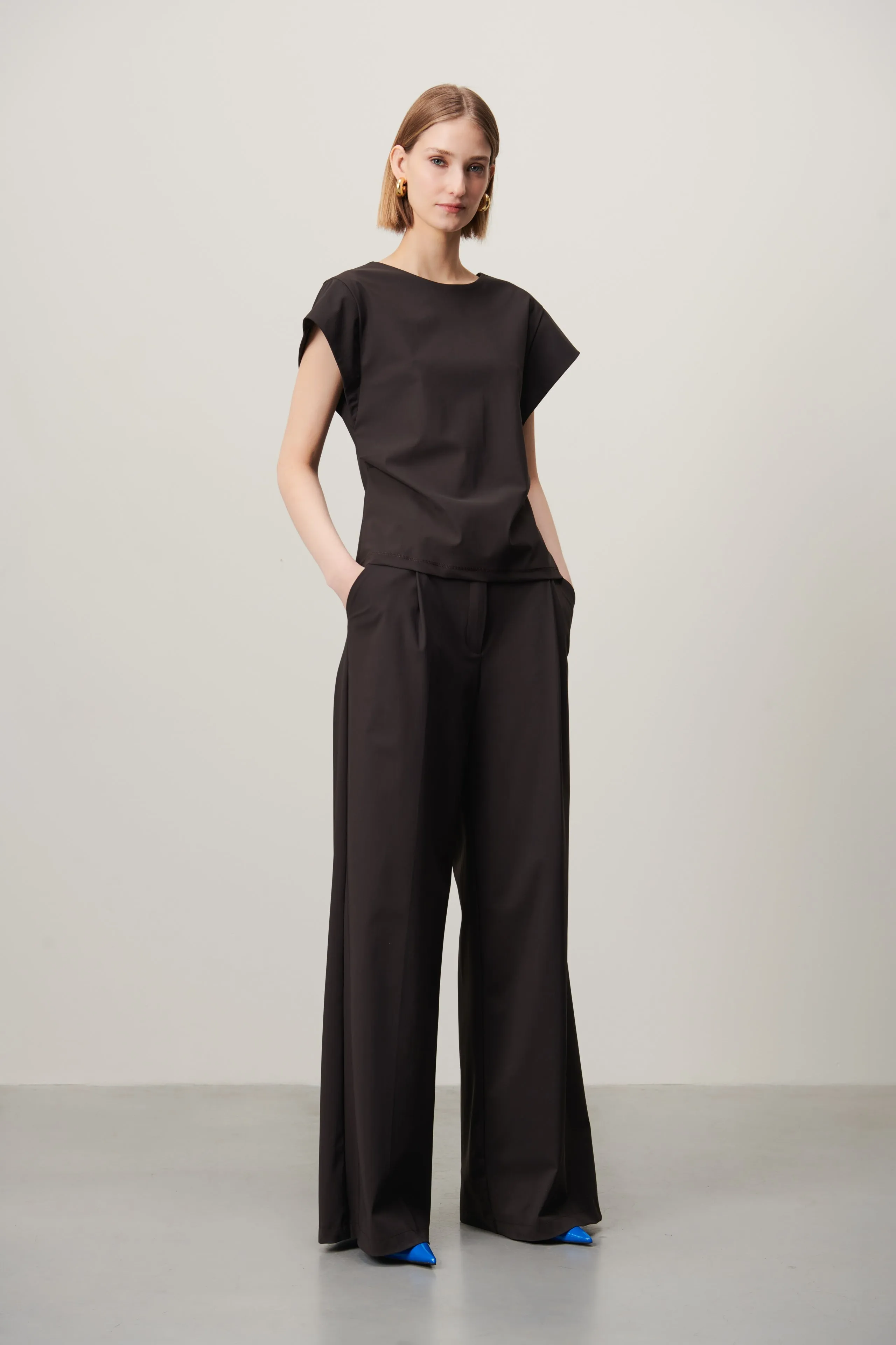 Marga Pants Technical Jersey | Dark Brown