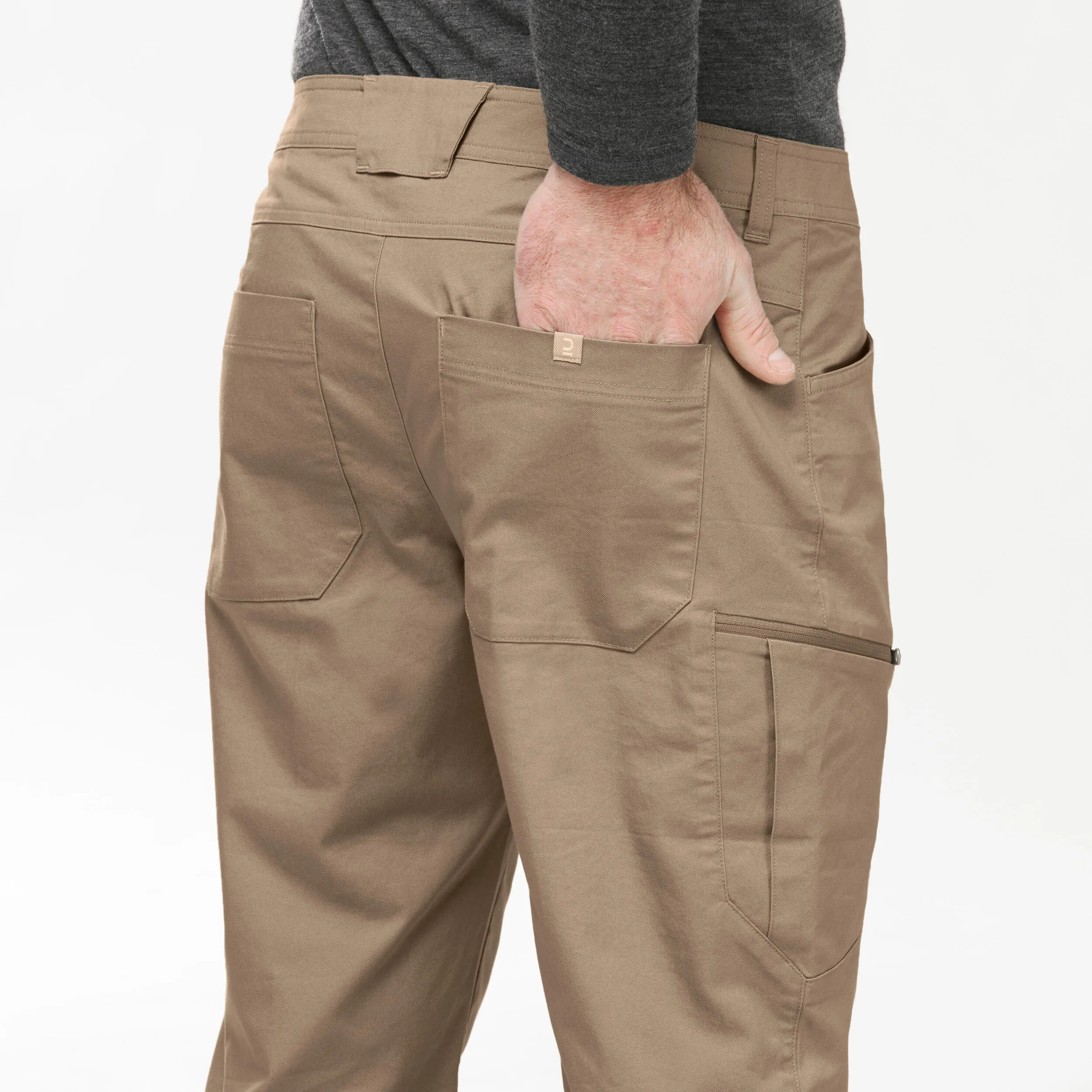 Men's hiking trousers Quechua NH500 Regular, beige