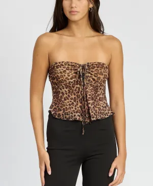 Mina Leopard Tube Top