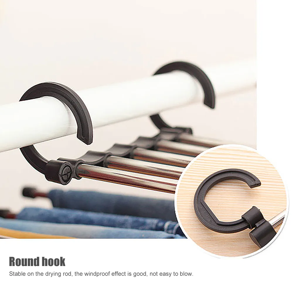 Multifunctional Practical Folding Closet Trouser Organizer Clothes Hanger