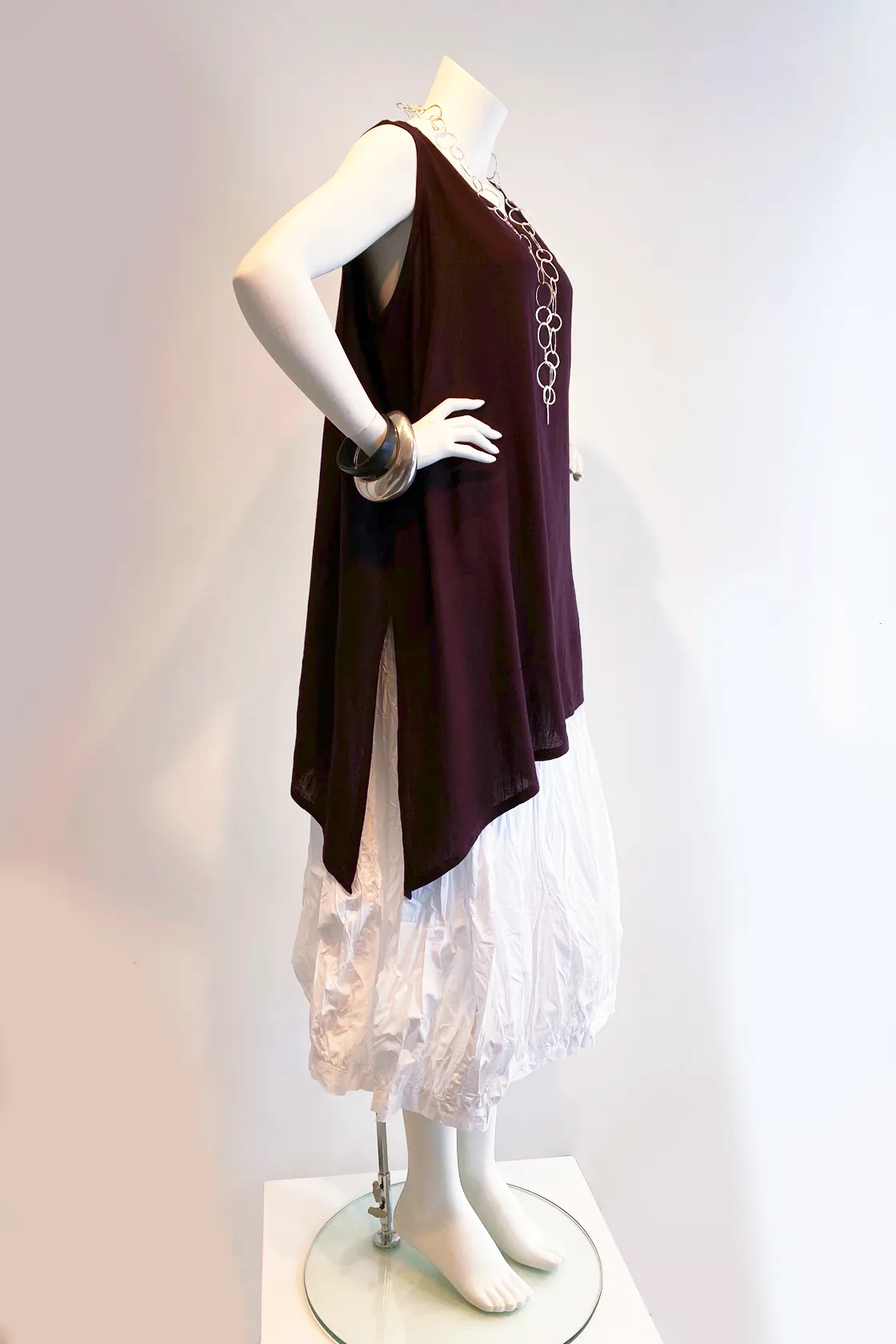 N/S Peking Top in Plum Papyrus