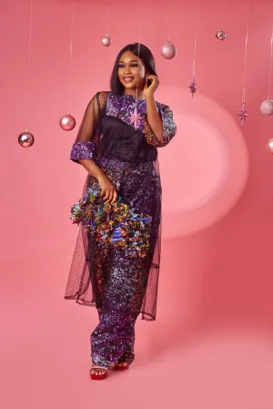 Odun Tulle Kaftan set