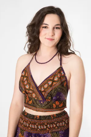 Peacock Feather Halter Top