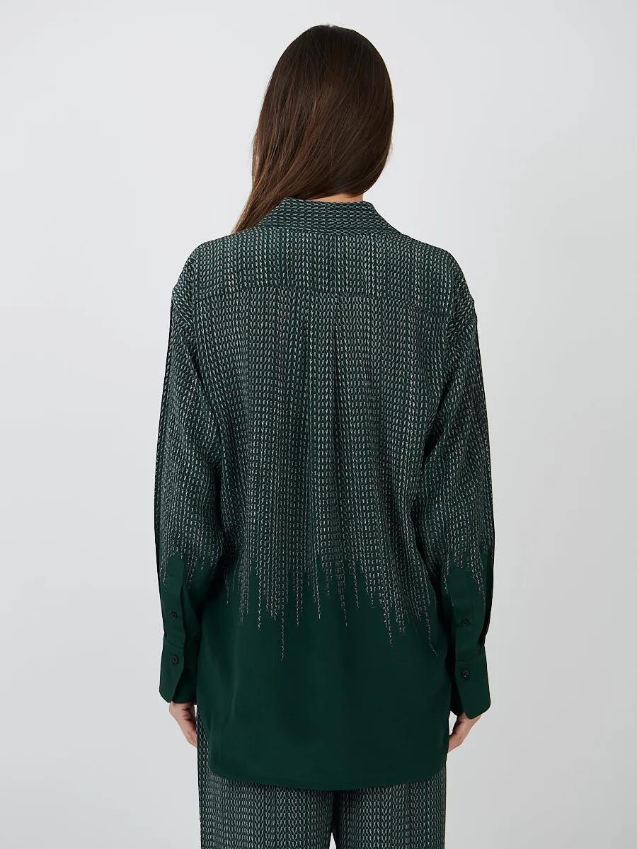 Pyjama Trouser in Green Chain