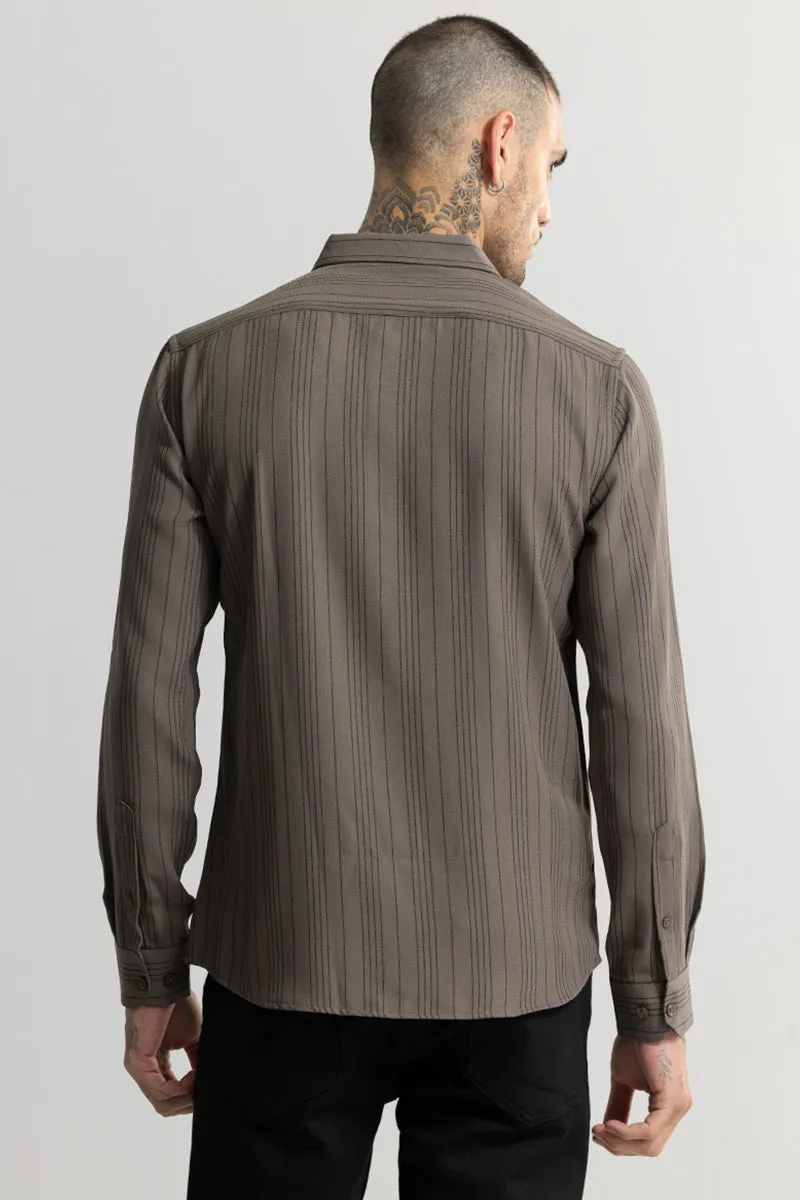 Quartet Grey Stripe Shirt