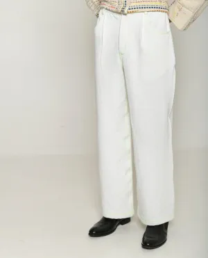 RECYCLED HATSU WHITE CARGO PANTS