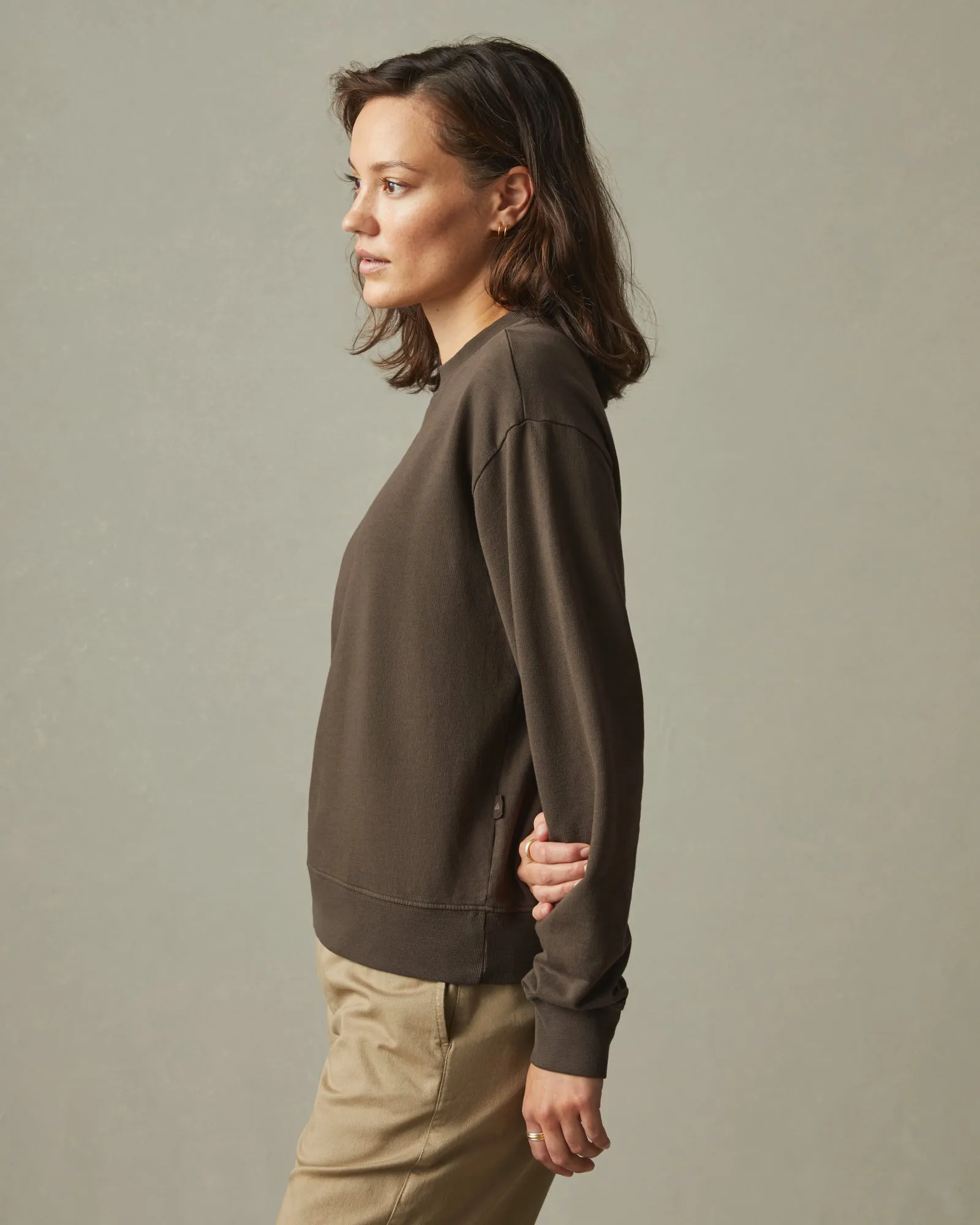 Relaxed French Terry Sweatshirt - Oak