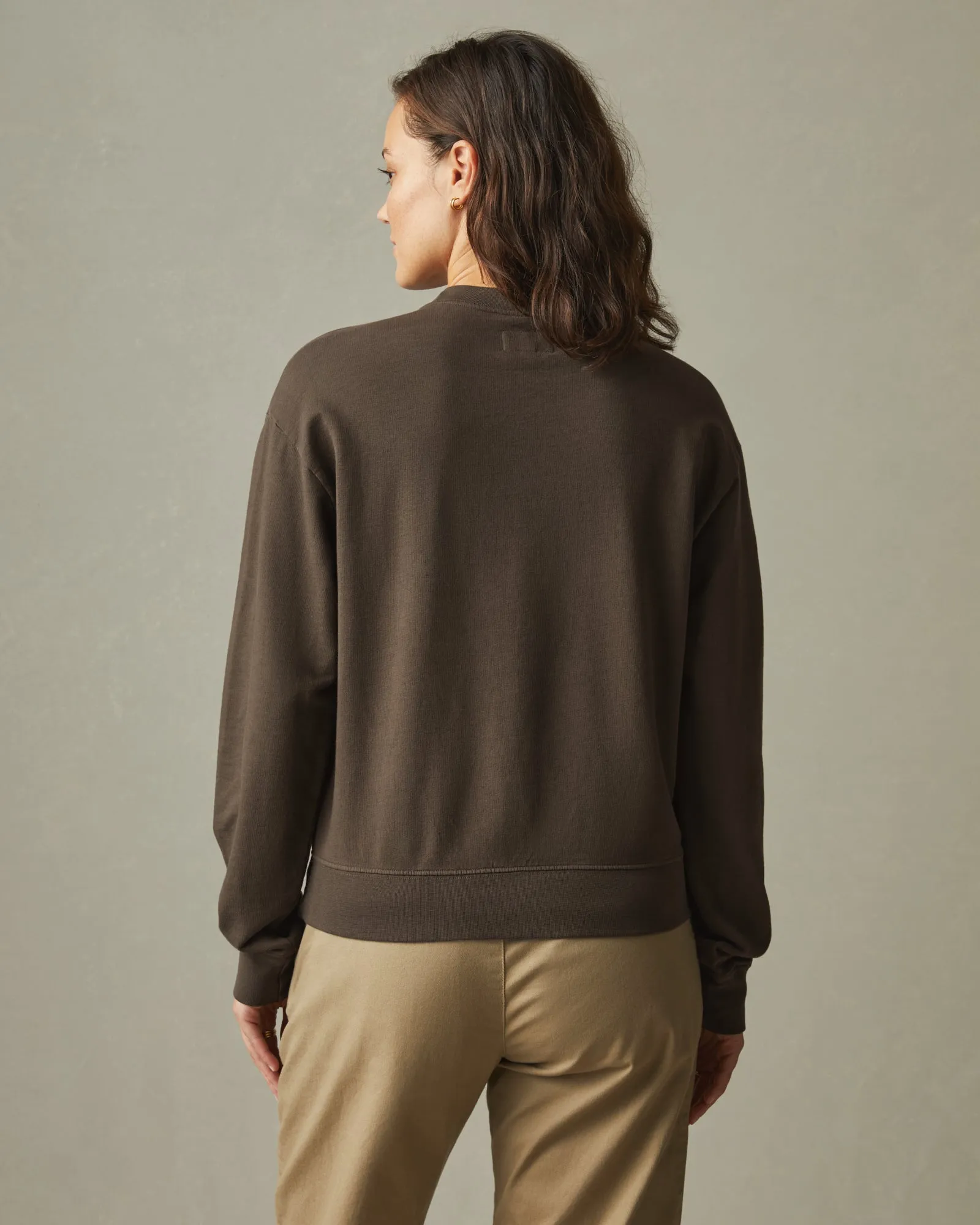 Relaxed French Terry Sweatshirt - Oak