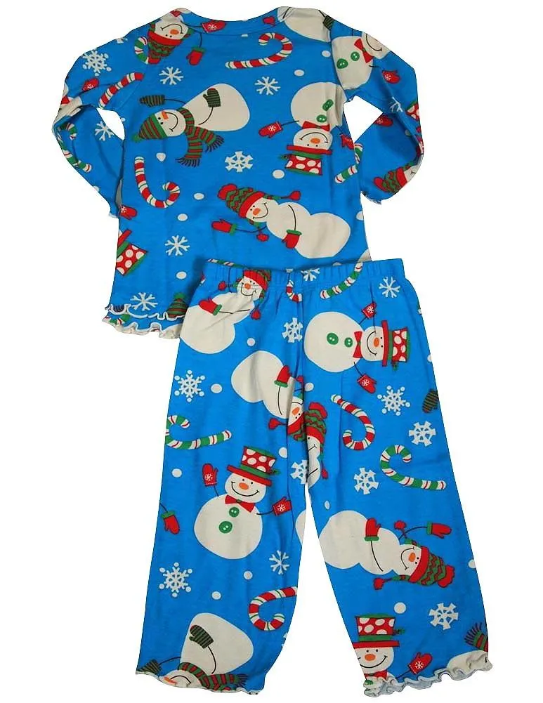 Sara's Prints Baby Infant Girls 2 Piece Long Sleeve Sleepwear Pajama Set, 35220