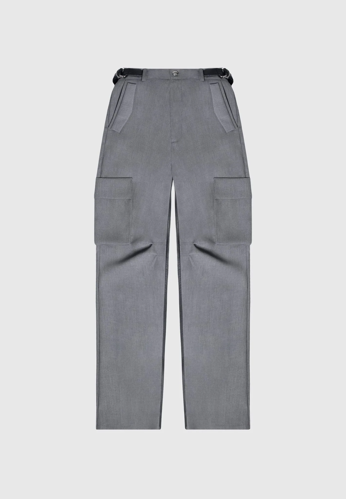 Tailored Cargo Trousers - Grey/Black