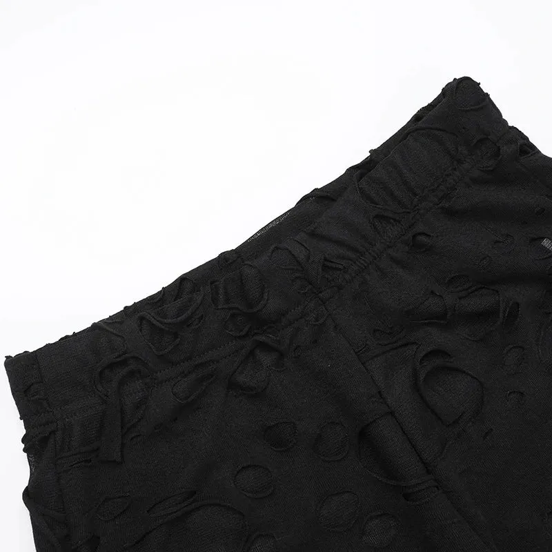 'The Hollow' Black Gothic Dark Style Pants