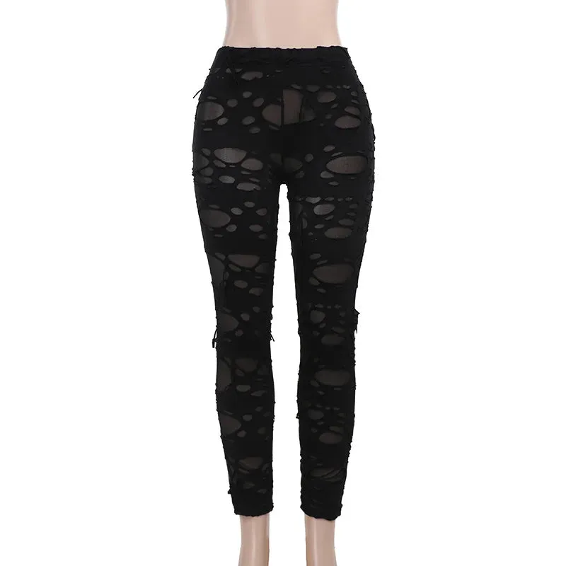 'The Hollow' Black Gothic Dark Style Pants