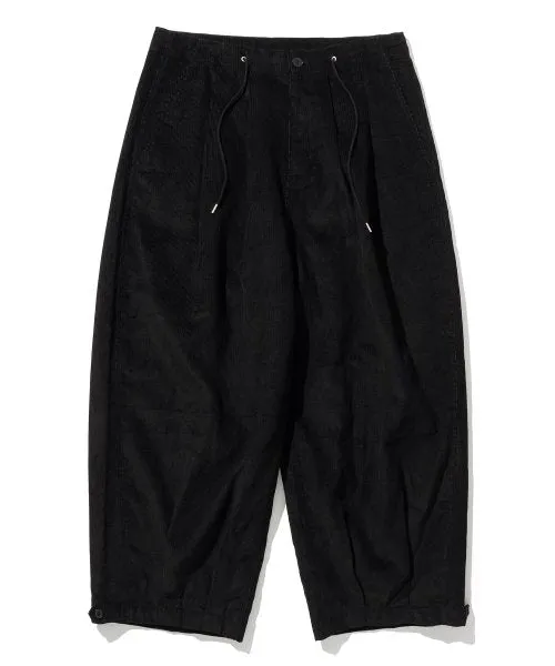 Uniform Bridge Corduroy Balloon Pants - Black