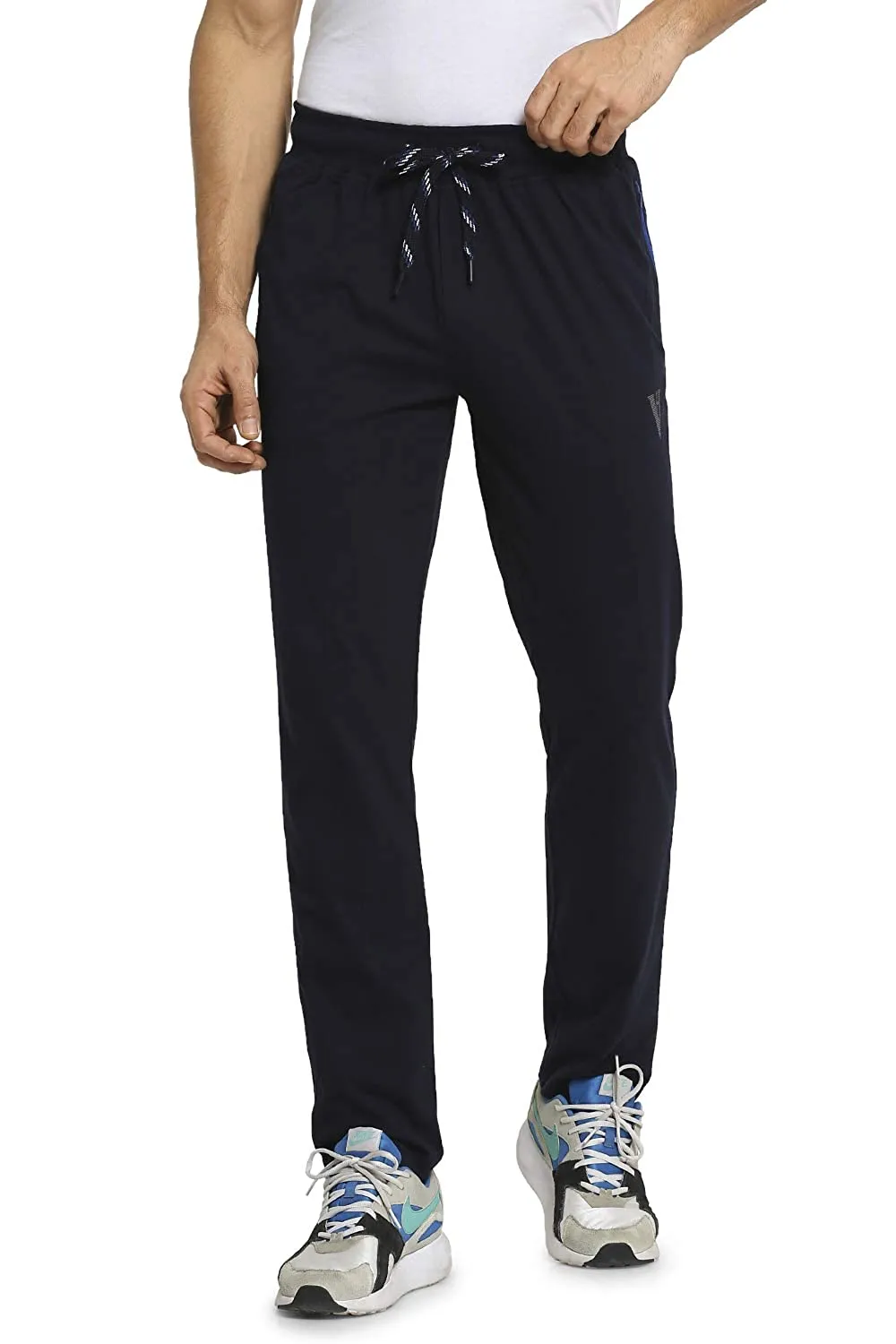 Van Heusen Dark Blue Stylish Men Track Pants Cotton